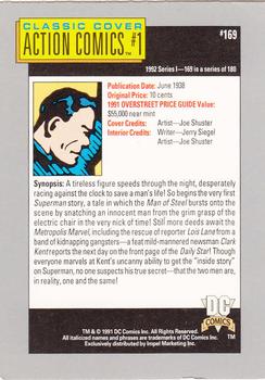 1992 Impel DC Comics Cosmic #169 Action Comics #1 Back