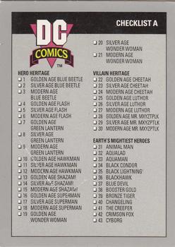 1992 Impel DC Comics Cosmic #179 Checklist Front