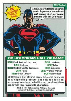 1992 Impel DC Comics Cosmic - Holograms #DCH3 Deathstroke the Terminator Back