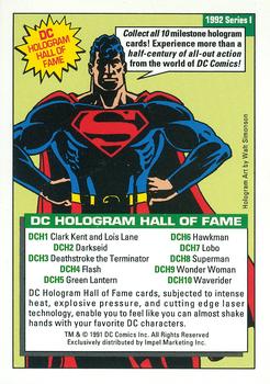 1992 Impel DC Comics Cosmic - Holograms #DCH9 Wonder Woman Back