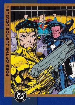 1993 SkyBox DC Cosmic Teams #28 Foes of the Justice League Front