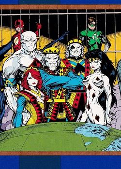 1993 SkyBox DC Cosmic Teams #29 Foes of the Justice League Front