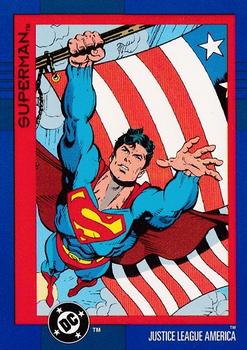 1993 SkyBox DC Cosmic Teams #37 Superman Front