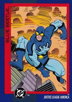 1993 SkyBox DC Cosmic Teams #38 Blue Beetle Front