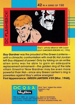 1993 SkyBox DC Cosmic Teams #42 Guy Gardner Back
