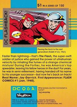 1993 SkyBox DC Cosmic Teams #51 Golden Age Flash Back