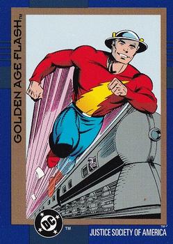 1993 SkyBox DC Cosmic Teams #51 Golden Age Flash Front