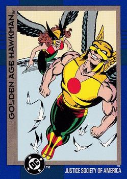 1993 SkyBox DC Cosmic Teams #53 Golden Age Hawkman Front