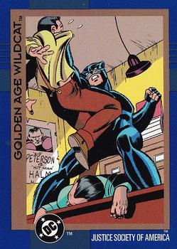 1993 SkyBox DC Cosmic Teams #58 Golden Age Wildcat Front