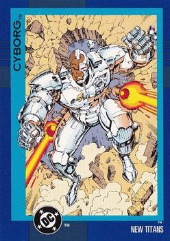 1993 SkyBox DC Cosmic Teams #61 Cyborg Front