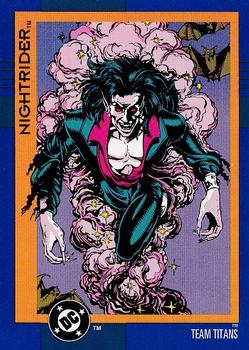 1993 SkyBox DC Cosmic Teams #67 Nightrider Front