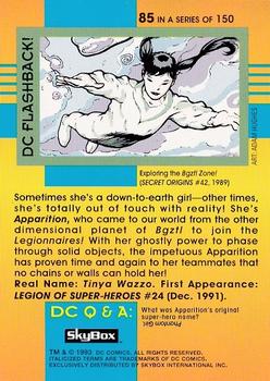 1993 SkyBox DC Cosmic Teams #85 Apparition Back