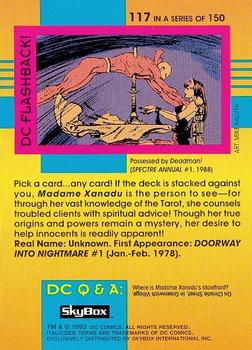 1993 SkyBox DC Cosmic Teams #117 Madame Xanadu Back