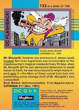 1993 SkyBox DC Cosmic Teams #132 Mr. Mxyzptlk Back