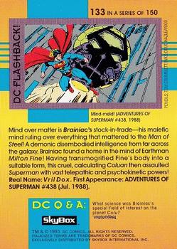 1993 SkyBox DC Cosmic Teams #133 Brainiac Back