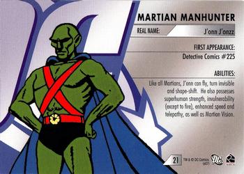 2007 Rittenhouse DC Legacy #21 Martian Manhunter Back