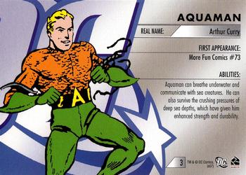 2007 Rittenhouse DC Legacy #3 Aquaman Back