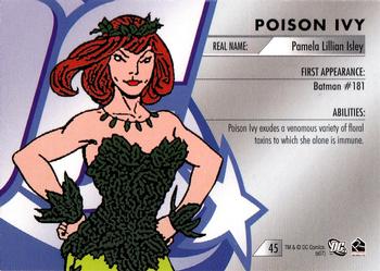 2007 Rittenhouse DC Legacy #45 Poison Ivy Back