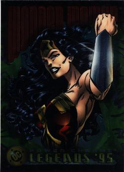 1995 SkyBox DC Power Chrome Legends '95 #25 Wonder Woman Front