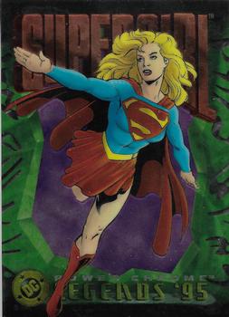 1995 SkyBox DC Power Chrome Legends '95 #22 Supergirl Front