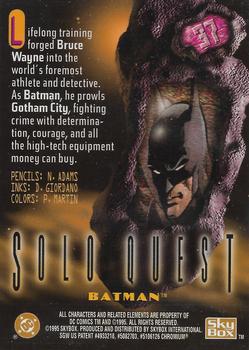 1995 SkyBox DC Power Chrome Legends '95 #37 Batman Back