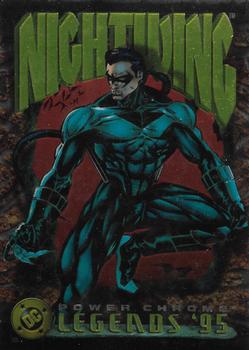 1995 SkyBox DC Power Chrome Legends '95 #39 Nightwing Front