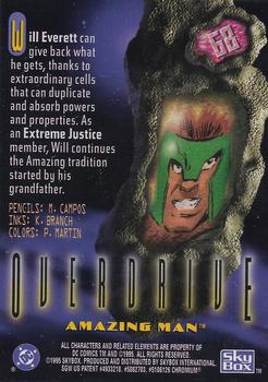 1995 SkyBox DC Power Chrome Legends '95 #68 Amazing Man Back