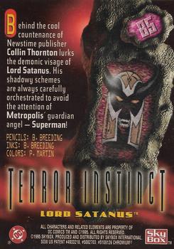 1995 SkyBox DC Power Chrome Legends '95 #85 Lord Satanus Back