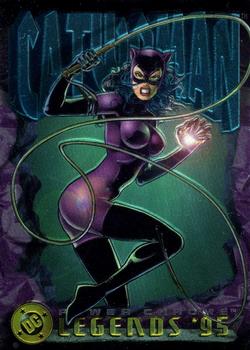 1995 SkyBox DC Power Chrome Legends '95 #115 Catwoman Front