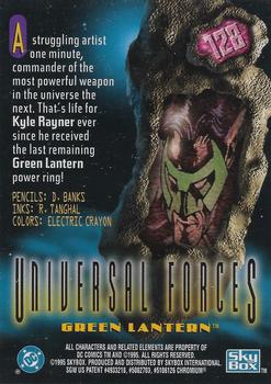 1995 SkyBox DC Power Chrome Legends '95 #128 Green Lantern Back