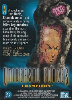 1995 SkyBox DC Power Chrome Legends '95 #136 Chameleon Back