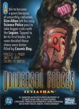 1995 SkyBox DC Power Chrome Legends '95 #141 Leviathan Back