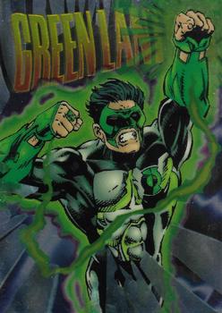 1995 SkyBox DC Power Chrome Legends '95 - Hard Hitters #H-13 Green Lantern Front