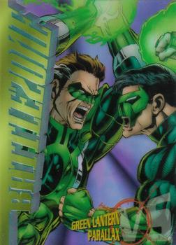 1995 SkyBox DC Power Chrome Legends '95 - Battlezone #B5 Green Lantern vs. Parallax Front