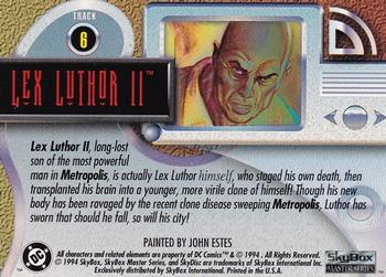 1994 SkyBox DC Master Series #6 Lex Luthor II Back