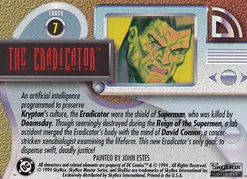 1994 SkyBox DC Master Series #7 The Eradicator Back