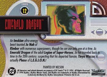 1994 SkyBox DC Master Series #12 Emerald Dragon Back
