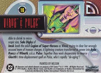 1994 SkyBox DC Master Series #16 Virus & Pulse Back