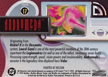 1994 SkyBox DC Master Series #17 Andromeda Back
