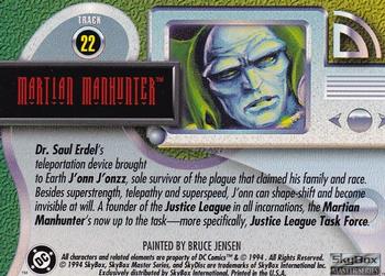 1994 SkyBox DC Master Series #22 Martian Manhunter Back