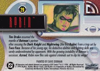 1994 SkyBox DC Master Series #29 Robin Back