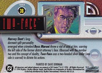 1994 SkyBox DC Master Series #36 Two-Face Back