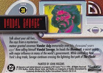 1994 SkyBox DC Master Series #38 Vandal Savage Back