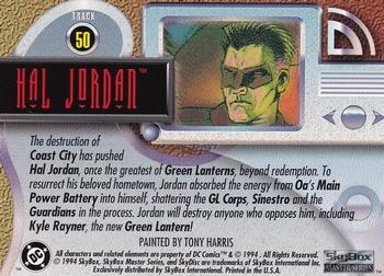1994 SkyBox DC Master Series #50 Hal Jordan Back