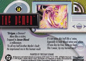 1994 SkyBox DC Master Series #56 The Demon Back