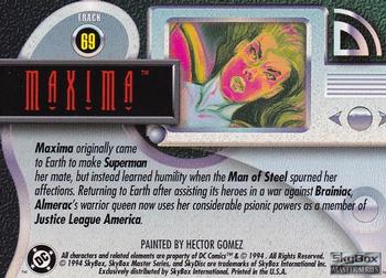 1994 SkyBox DC Master Series #69 Maxima Back