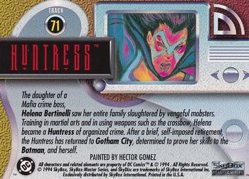 1994 SkyBox DC Master Series #71 Huntress Back