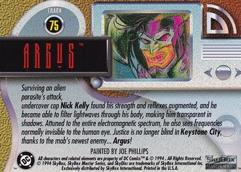 1994 SkyBox DC Master Series #75 Argus Back