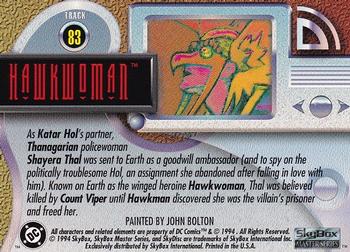 1994 SkyBox DC Master Series #83 Hawkwoman Back