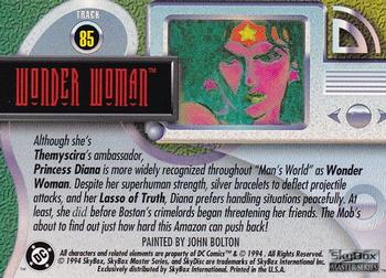 1994 SkyBox DC Master Series #85 Wonder Woman Back